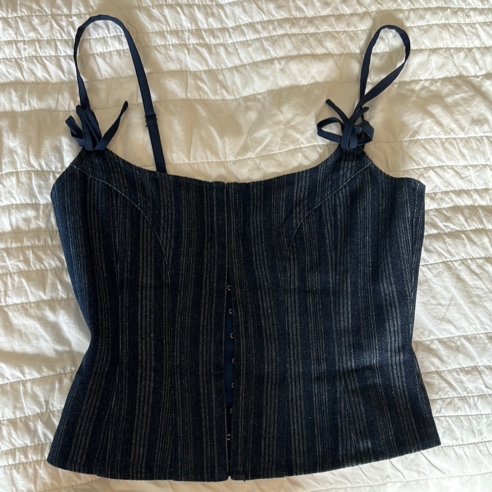 Lioness Black Camisole Bustier Tank Top